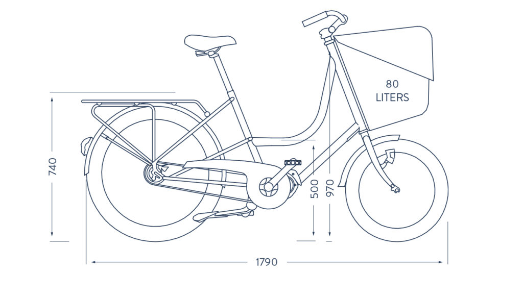 Bici Capace - Classicona - disegno tecnico